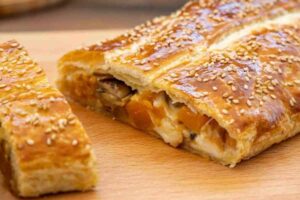 strudel con zucca e funghi di Benedetta Rossi